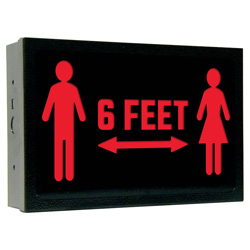 700E-SD Series Steel Social Distancing Sign