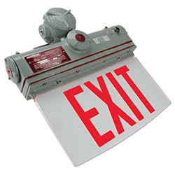 CHIC Series City of Chicago Steel LED Exit Sign/Emergency Lighting Combo