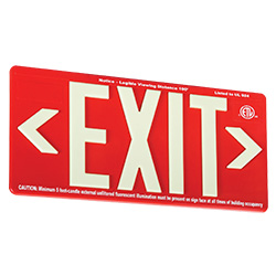 CHIC Series City of Chicago Steel LED Exit Sign/Emergency Lighting Combo