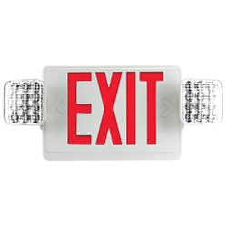 CHIC Series City of Chicago Steel LED Exit Sign/Emergency Lighting Combo