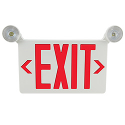 CHIC Series City of Chicago Steel LED Exit Sign/Emergency Lighting Combo