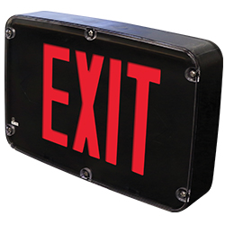 QXEDGP Series Thermoplastic Edge-lit Exit Sign