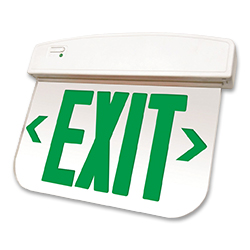 QXEDGP Series Thermoplastic Edge-lit Exit Sign