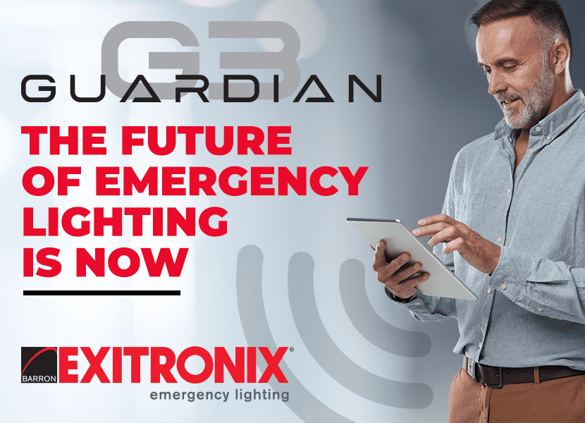 Guardian G3 - The future of emergency lighting is now. Improving safety and efficiency in emergency situations. From Exitronix emergency lighting